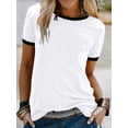 thumbnail image 3 of ZOELNIC 3 Pack Womens T-Shirts - Short Sleeve Spring Summer Tops Crew Neck Trendy Casual Work Basic Tees, S, 3 of 5