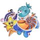 thumbnail image 2 of Juego de 10 pegatinas antideslizantes para bañera, pegatinas de elementos oceánicos para ducha de baño y pegatinas para pies de dibujos animados para bebés y niños, familia brillar Electrónica, 2 of 5