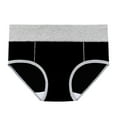 thumbnail image 4 of Women's Briefs Silk Thong plus Size Silk Long Underwear Women Underwear Women Pack Boy Shorts Seams Womens Lace Panties Lingerie Lady Slim Waist Trainer plus Size Women's Seamless Black 2XL, 4 of 4