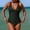 Black, variant on One Piece Swimsuit Women Beach Bikini Sets Comfortable Swimwear Blue Size L