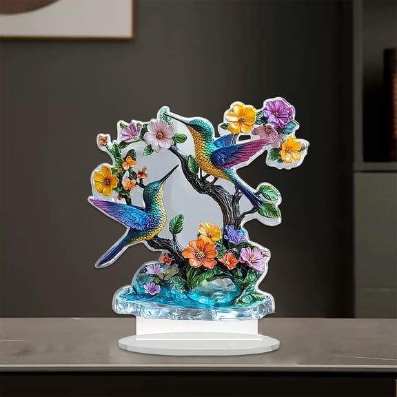 Desktop Decor,Desktop Decoration Acrylic Desktop Decoration 2D Flat Desktop Art Statue Desktop Decoration Bedroom Living Room Study Decoration