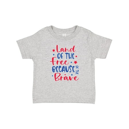 

Inktastic Memorial Day Land of the Free Because of the Brave Gift Baby Boy or Baby Girl T-Shirt