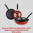 thumbnail image 4 of BATERIA 5 PZAS WOK COLOR ROJO MARCA ECKO Ekco 643//65, 4 of 4