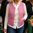 thumbnail image 4 of Purcolt Womens Quilted Padded Puffer Vest Lightweight Casual Collarless Sleeveless Snap Button Front Jackets with Pockets, 4 of 9