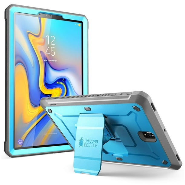 Supcase Samsung Galaxy Tab S4 Case Supcase Unicorn Beetle Pro Series With Built In Screen Protector Full Body Kickstand Rugged Protective Case For Galaxy Tab S4 10 5 Inch 18 Sm T0 T5 T7 Blue Walmart Com