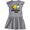 AC-Heather Grey, variant on Inktastic The Sweetest Girl with Bee and Honey Combs Girls Baby Dress