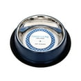 thumbnail image 2 of Country Living Set of 2 Ribbed No-Tip Non-Skid Stainless Steel Pet Bowls - Poseidon Blue/8oz, 2 of 8