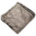 thumbnail image 6 of Northlight Plush Dual-Tone Faux Fur Throw Blanket - 50" x 60" - Ash Gray and Cream, 6 of 9