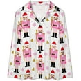 thumbnail image 4 of Top-kevin Nutcracker Soldier Gift Women's Long-Sleeve Shirt And Full-Length Bottom Pajama Set, 4 of 12