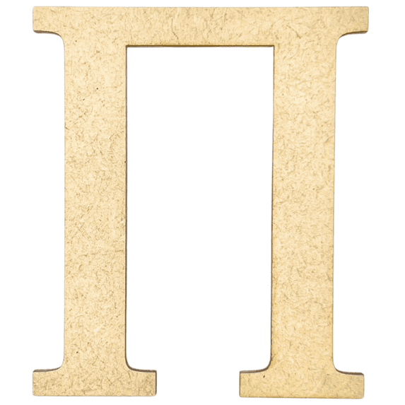 Krafty Supply 20" Tall Greek Wood Letter PI | 1/8" Thick | Greek Alphabet | MDF Letters