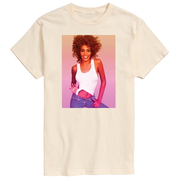 Whitney Houston - Gradient Photo - Men's Short Sleeve Graphic T-Shirt
