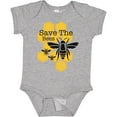 thumbnail image 3 of Inktastic Honeycomb Save the Bees Boys or Girls Baby Bodysuit, 3 of 5