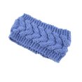 thumbnail image 1 of Bandeau d'Hiver pour Femmes Élasticité Réchauffe-Têtes Fournitures Motrices Protecteur Chaud Oreilles Chunky Style Simple Accessoires Cheveux pour Femmes Bleu Denim, 1 of 5