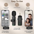 thumbnail image 4 of Wireless Lavalier Microphone - Professional Dual Lavalier Microphone with USB-C/3.5mm/USB Plug for Video Recording, Vlog, 4 of 5