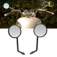 thumbnail image 3 of Universal Motorcycle Rear View Mirror, 1 Pair Adjustable Angle Shockproof Rear View Side Mirrors Modern Appearance  For Motorbike, 3 of 8