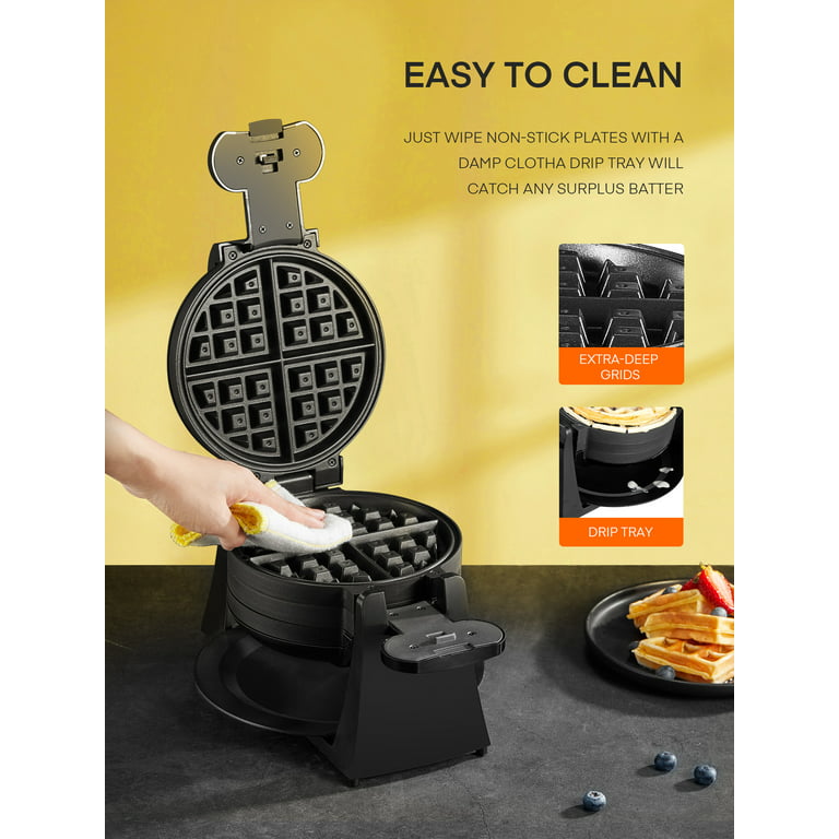 Dash Nonstick Belgian Flip Waffle Maker