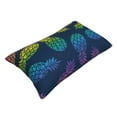 thumbnail image 3 of Kll Abstract Bright Pineapple Fruit Retro Pillow Covers Envelope Closure,Super Soft And Cozy Fuzzy Fleece Pillow Case Cover 16"X24", 3 of 9
