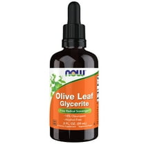 NOW Supplements, Olive Leaf Glycerite Liquid, 18% Oleuropein, Dropper Included, 2-Ounce