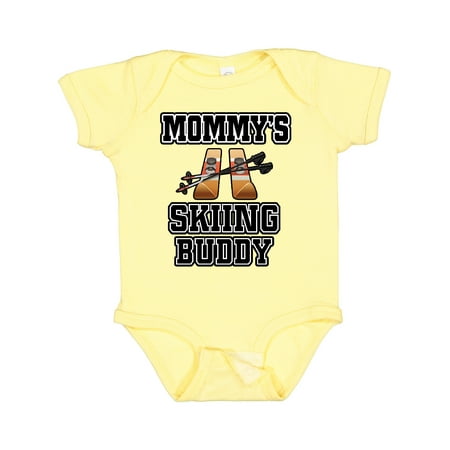 

Inktastic Mommys Skiing Buddy for Kids Gift Baby Boy or Baby Girl Bodysuit