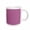 White, variant on 3drose, Image of Raspberry Pink Hue, 11oz Mug