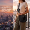 thumbnail image 7 of NOBRAND Women's Crossbody Bag, PU Leather Messenger & Shoulder Bag, Black, 7 of 7