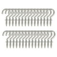 thumbnail image 7 of Uxcell 30pcs Cup Ceiling Hooks 1 Inch Nickel Plating Screw-in Ceiling Wall Thread Hooks Great for Indoor Outdoor Plants, 7 of 7