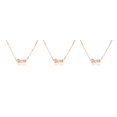thumbnail image 3 of Collar de zodiaco Qarigey Vintage oro rosa Aries, 3 of 6