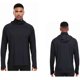 thumbnail image 1 of pstuiky Sudadera con capucha de manga larga para hombre, informal, holgada, de color liso, con agujeros para los dedos, de malla, con parches, para deportes, 1 of 4