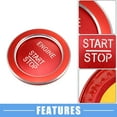 thumbnail image 3 of Unique Bargains Engine Start Stop Button Cover Decal Trim Sticker for Mercedes-Benz a B C GLC GLA CLA ML GL CLS GLK Red, 3 of 6