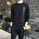 thumbnail image 2 of Conjuntos deportivos de corte entallado, camiseta y pantalones negros, ropa deportiva, chándal con alfabeto para hombre, ropa para correr, oferta elegante y popular, 2 of 5