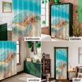 thumbnail image 6 of Shower Curtain, Underwater Ocean Sea Turtle Waterproof Shower Curtain Set with Hooks for Bathroom Showers,Stalls and Bathtubs,60x72In Summer Marine Life Beach, 6 of 9