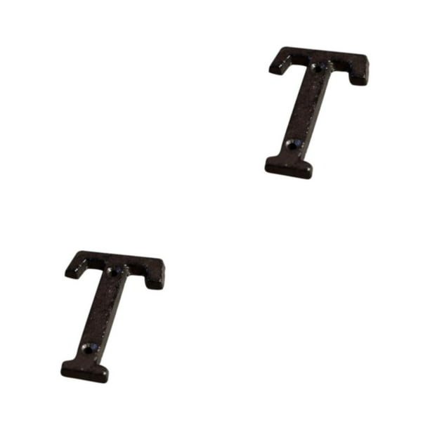 Letras de Metal Cateissary negras letrero para casa placa para puerta fácil de instalar números de casa Type6 NO6