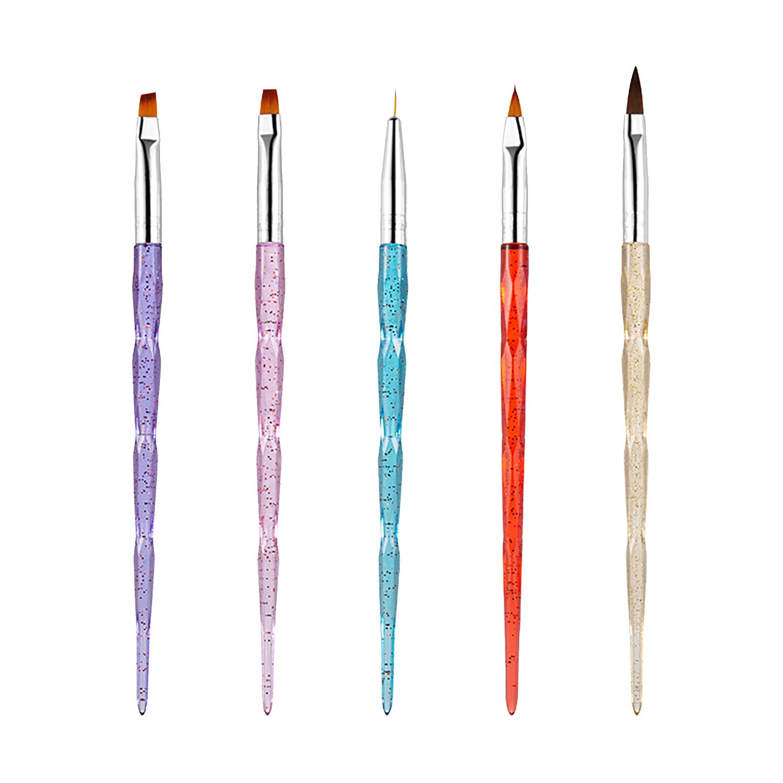 ZHIYU Nail Art Line Painting Brushes Metal Handle Thin Liner Drawing
