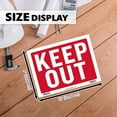 thumbnail image 2 of BAZIC 9" X 12" Keep Out Sign, Warning Stay Out Restricted Area Authorized Home Store Plastic Signs, Waterproof Indoor Outdoor Signage on Wall Door Border, 1-Pack, 2 of 7