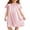 Pink, variant on Arshiner Girls Nightgowns Silk Satin Pajama Dress Short Sleeve Soft Princess Sleepwear