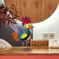 thumbnail image 3 of Garden Rooster Statues Sculpture, Outdoor Animal Statues, Metal Rooster Statues, Chicken Ornaments Yard Art for Backyard Patio Lawn Decorations, 3 of 8