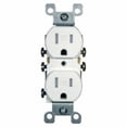 thumbnail image 1 of 052-7230-6 - ELECTRICAL RECEPTACLE 2POS 15A 125V INSERT FOR WALLPLATE WHITE (10 pcs/pkg), 1 of 1