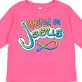 thumbnail image 4 of Inktastic Hooked on Jesus Christian Boys or Girls Long Sleeve Toddler T-Shirt, 4 of 5