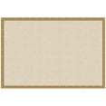 thumbnail image 4 of Kate and Laurel Framed Fabric Pinboard 38 x 26, Neutral Weave Printed Linen Decorative Bulletin Board for Use as a Vision Board or Wall Organization, Mila Dark Gold Frame, 4 of 8