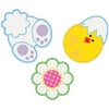 Easter Bunny, Chick, and Flower Cutouts 2" Party Confetti, Multicolors, 24 CT