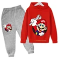thumbnail image 1 of Traje de algodón con capucha de Super Mario bros para niño Y niña, ropa deportiva con capucha, conjuntos de Pokémon, 2, 5, 6, 7, 8, 9, 10, 11, 12 años, 1 of 1