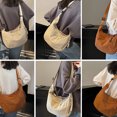 thumbnail image 4 of Crescents Bag Crossbody Bag Slings Bag Purses for Women Men Trendy Slouchy Dumpling Bags Half Moon Shape Shoulder Bag, 4 of 9