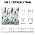 thumbnail image 5 of COMIO Spring Lavender Pillow Cover, Purple Flowers Throw Pillow Covers Summer Watercolor Floral Decorations Cushion Covers Farmhouse Home Decor for Sofa Couch Outdoor, 5 of 5