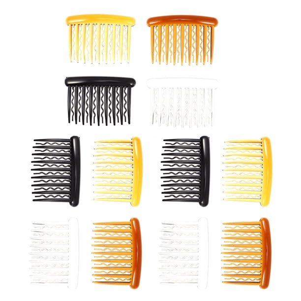 12 peines de moda para el cabello, peines de peluquería con dientes anchos.