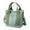Green, variant on EARKITY Canvas Tote Bag, Casual Multi Pockets Handbags, Large Capacity Shopping Shoulder Bag, Messenger Bag, Crossbody Bag Shoulder Handbag Work Travel Tote with Compartments