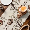 thumbnail image 3 of Sweet Home Table Runner - 60 Inch Long Western Stars Bird Houses Farmhouse Retro Cotton and Linen Blended Dress Scarves Farmhouse Table Runner for Kitchen Dining, Coffee Table, 13" x 60", 3 of 8