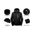 thumbnail image 3 of Little Donkey Andy Men's Softshell Jacket with Hood, Fleece Lined Winter Jackets for Hiking, Windproof Water-resistant (Black S), 3 of 7