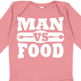 thumbnail image 4 of Inktastic Man vs Food Boys or Girls Long Sleeve Baby Bodysuit, 4 of 5