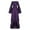 Purple, variant on FRSASU Plus Size Dress Clearance Women Plus Size Solid C Long Sleeve Bandage Long Party Dress