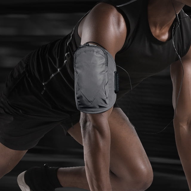 DPTALR Sac de Bras de Course Multifonctionnel Léger Imperméable Résistant à la Transpiration Sac de Sport de Nuit Entièrement Réfléchissant Brassard de Sport en Polyester